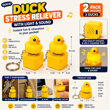 Little Yellow Duck Button (Rechargeable) / 2 pieces