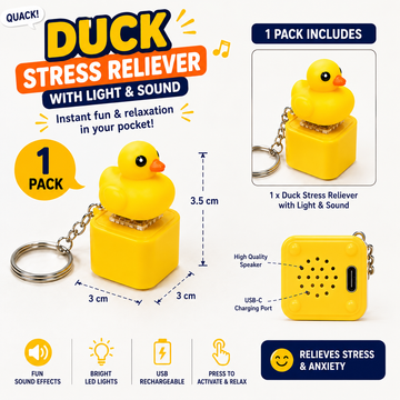 Little Yellow Duck Button (Rechargeable) / 1 piece