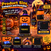 Portable Halloween pumpkin fidget keychain size and dimensions