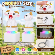Portable sheep fidget keychain size and dimensions